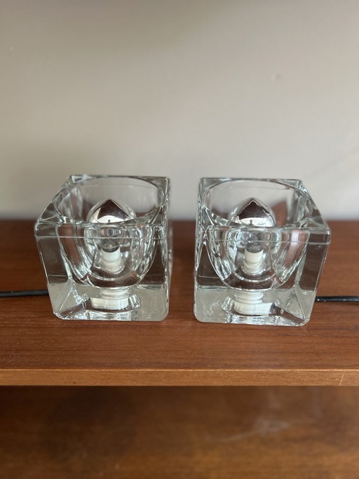 Ice Cube Lights Level Putzler Set of 2 – Peill & Putzler, tafellampen, Glass (photo 2 of 14)