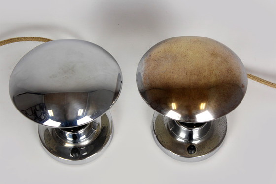 Image 1 of 2x Napako Chrome Table Lamps