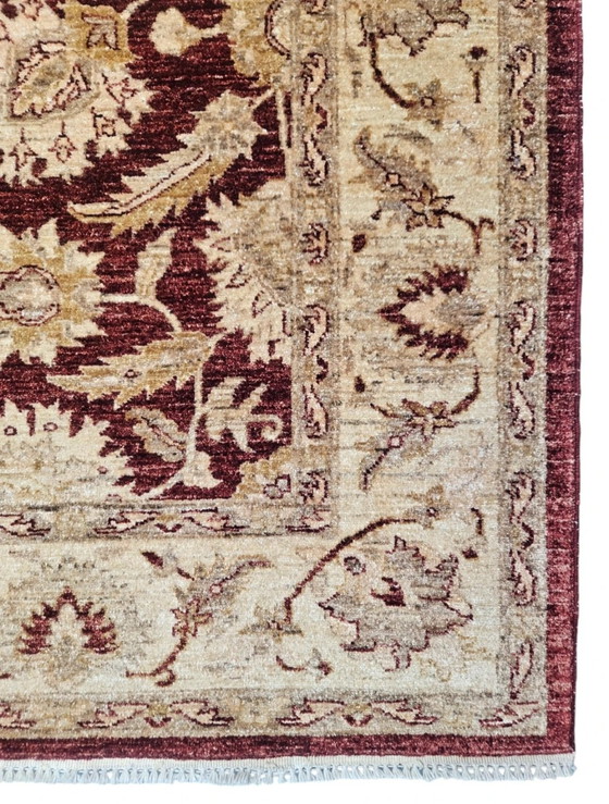 Image 1 of Handgeknoopt Perzisch wol Ziegler tapijt floral burgundy 170x230cm
