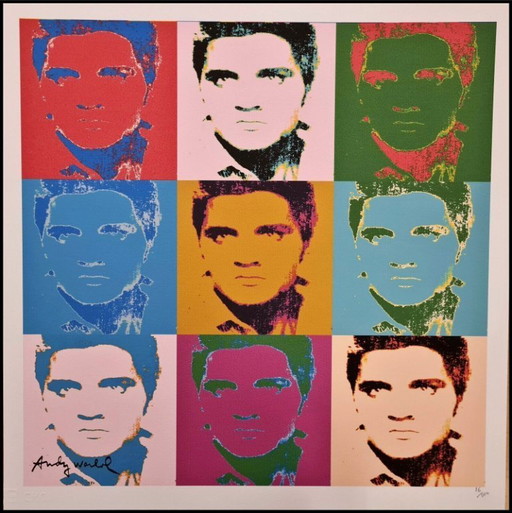 D'après Andy Warhol, Elvis Presley, années 1980, lithographie