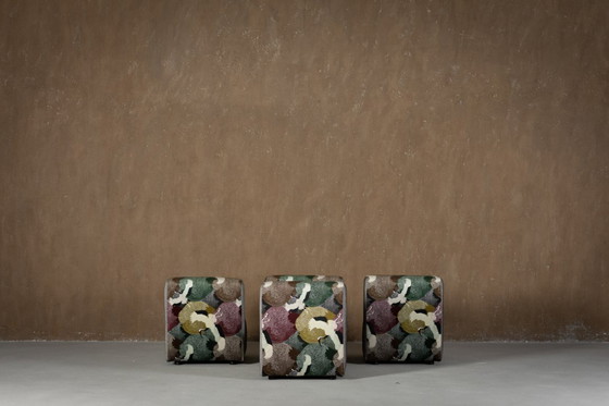 Image 1 of Sofá modular italiano (1970) en terciopelo Freedom Flight – 3 piezas