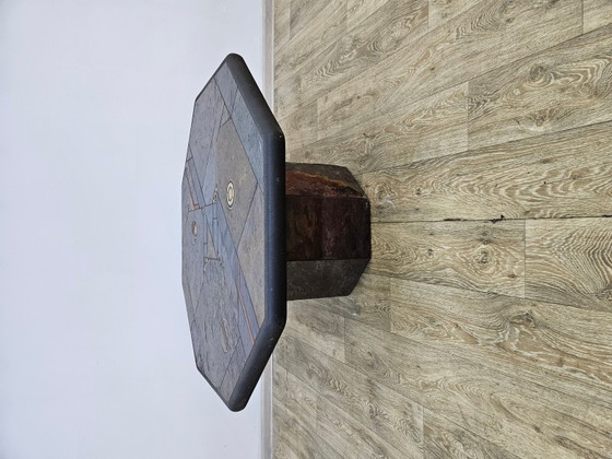 Nederlandse Salontafel van Paul Kingma, jaren 80 – Koffietafelboeken, Copper, Brass, Brutalist (photo 5 of 17)