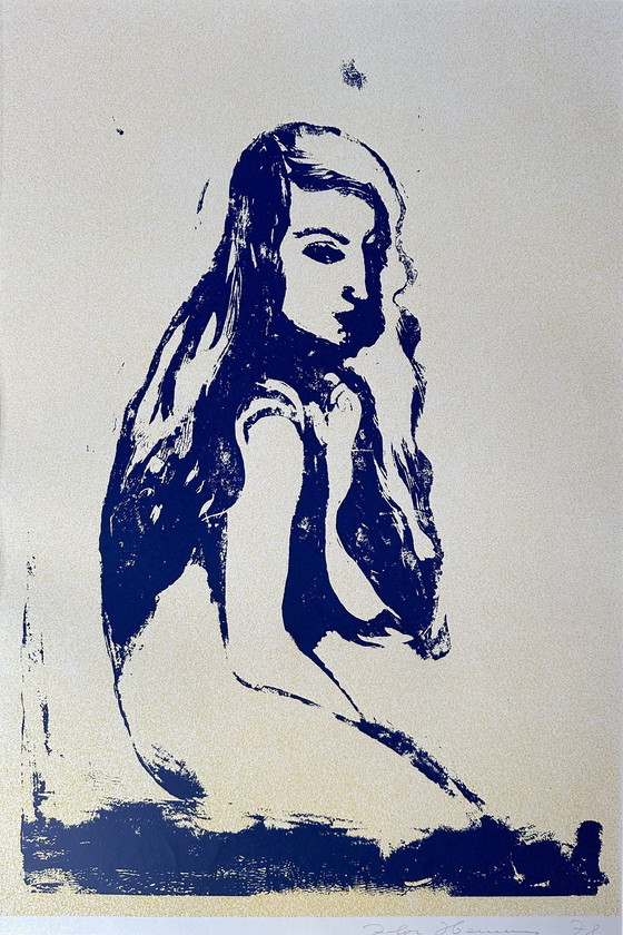 Image 1 of Genummerde zeefdruk - Flor Hermans - Gesigneerd