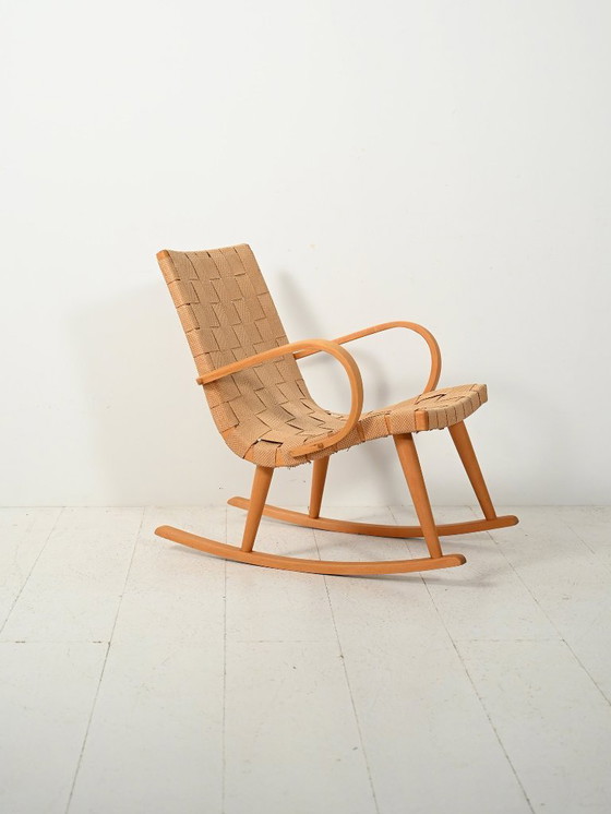 Image 1 of 1940s rocking chair by Yngve Ekström