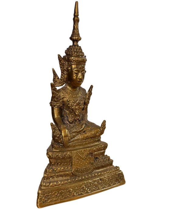Thai Bronze Buddha – Bhumisparsha – Rattanakosin Style – Sculpture (photo 3 of 8)
