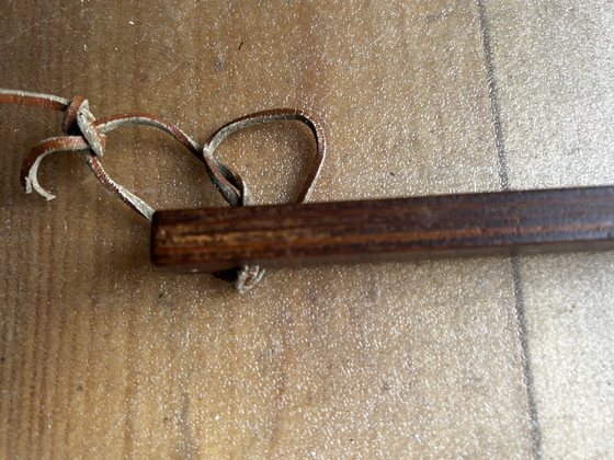 Image 1 of Handspiegel und Schuhanzieher aus Holz, skandinavischer Stil, 70er Vintage