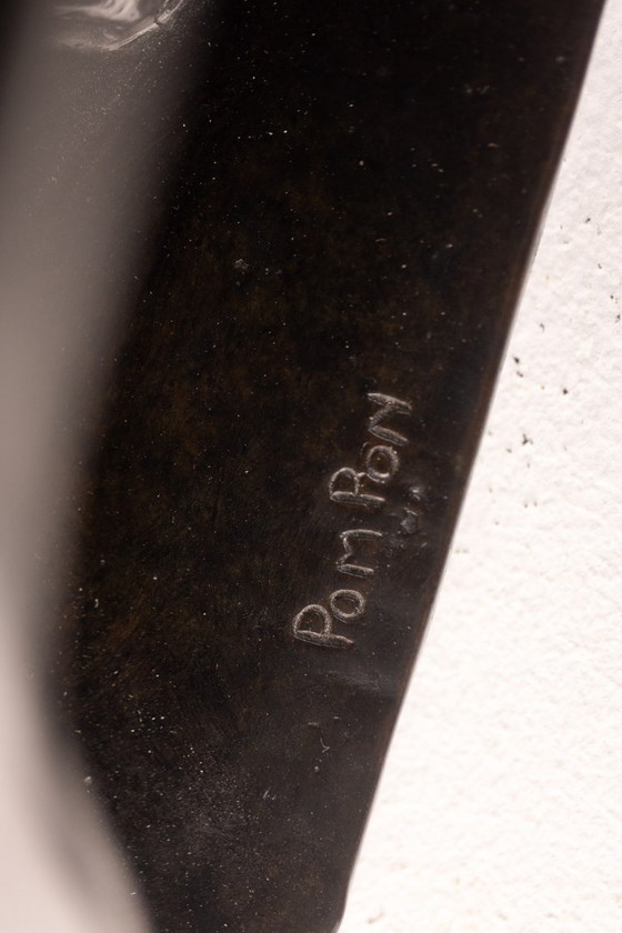 Image 1 of François Pompon, Pigeon, bronze sculpture. Cast in 2006