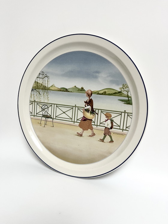 Image 1 of Villeroy & Boch Decorative Plate – “Les Saisons” No.3 “Autumn” – Porcelain