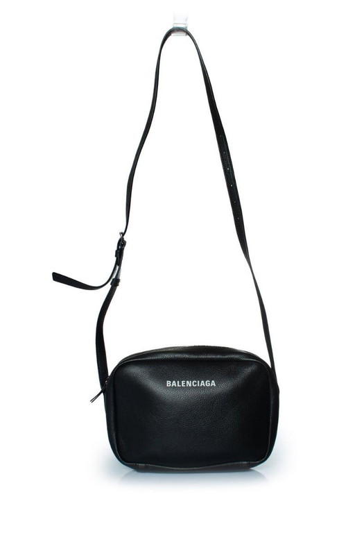 Balenciaga, borsa fotografica media per tutti i giorni, nera