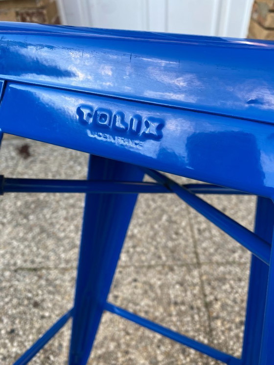 Image 1 of TOLINE H75 stapelbare industriële barkruk, blauw