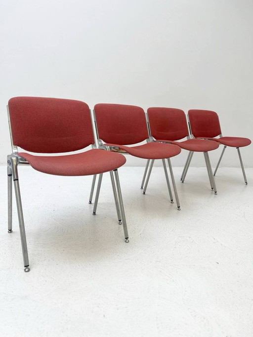 Knoll X Castelli Hybrid stacking chairs with pattern