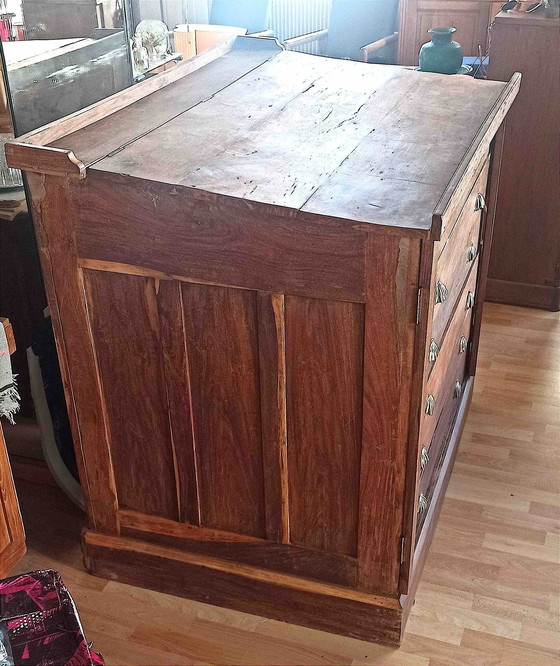 Image 1 of Kartenmöbel Palisander Mitte 19. Jahrhundert Breite 122 cm