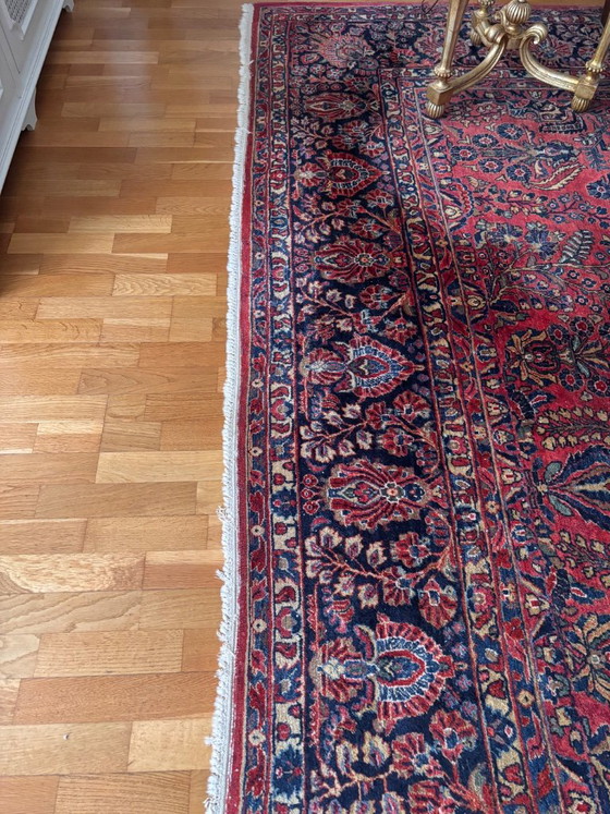 Antieke Persische Sarough Americani van 4,84m x 3,67m – Vloerkleden en tapijten, Wool (photo 3 of 6)