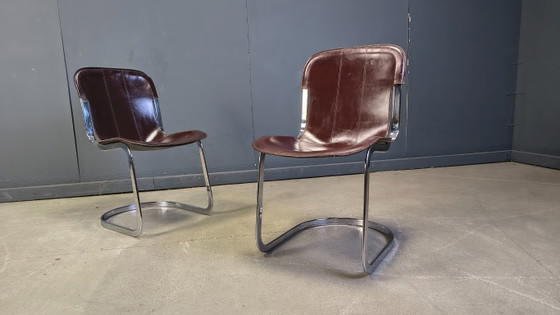 Image 1 of Vintage dining chairs by Cidue set of 6, 1970s