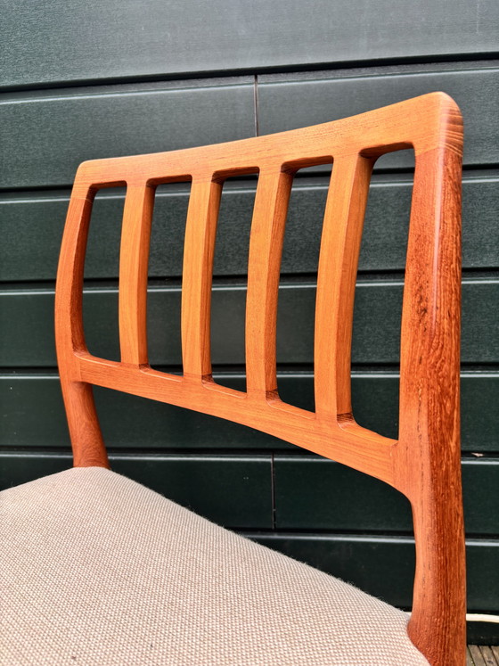 Image 1 of Set van 6 Niels Otto Møller eetkamerstoelen Model 83