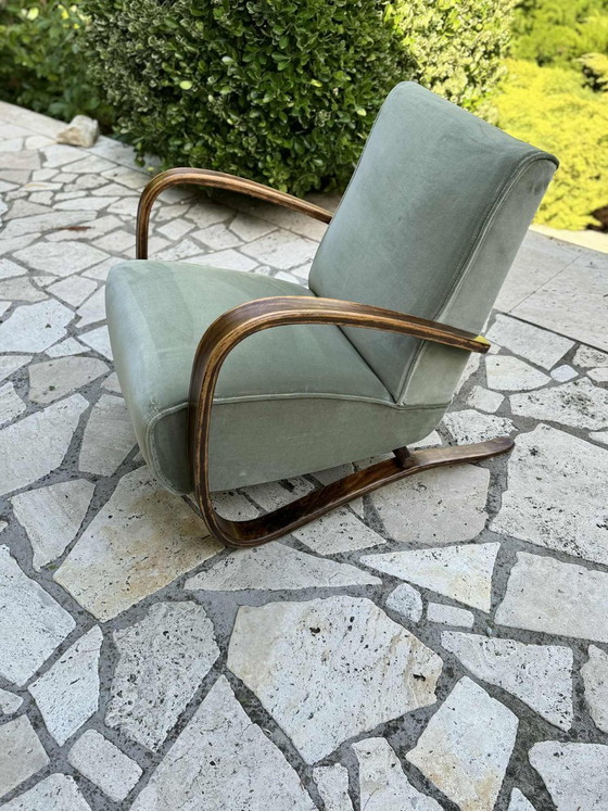 Poltrona Lounge Modello H 269 di Jindrich Halabala, anni '30 – Poltrone, Velluto (photo 6 of 8)