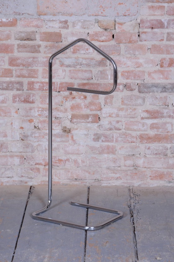 Restored Bauhaus Clothes Valet, Chrome-Plated Steel, Czech, 1930s – Coat racks, Metal, polished steel (photo 3 of 8)