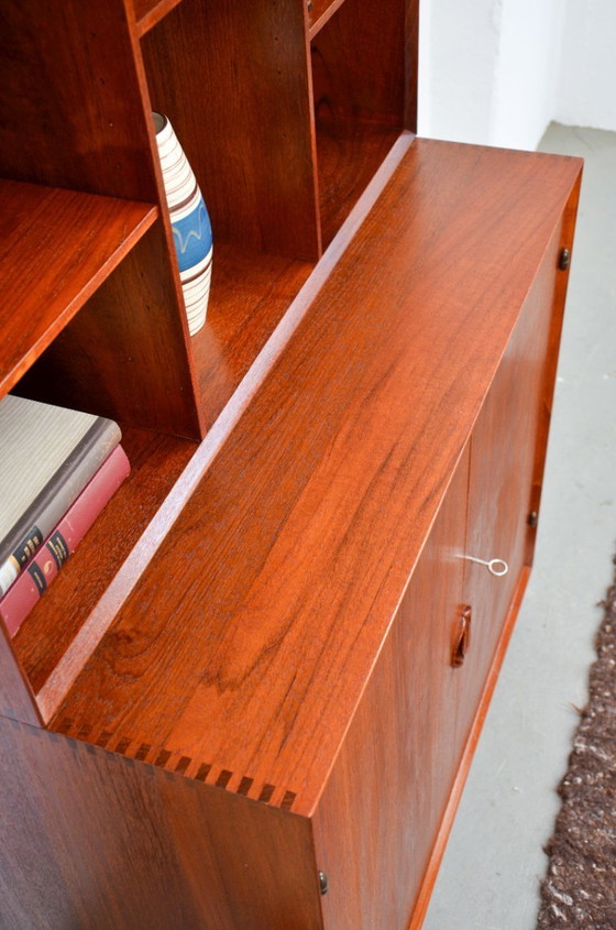 Image 1 of Midcentury Designer Cabinet Hvidt & Mølgaard Highboard Teak Sideboard Vintage 60s