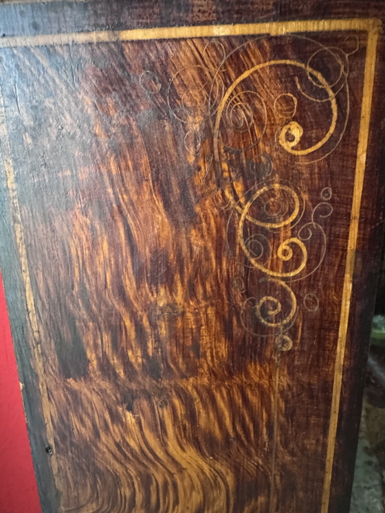 Comtoise Standuhr Korpus bemalt um 1840(?) ca 220 H 46 B 24 T – Macé a Redon, Klokken, Wood (photo 9 of 14)