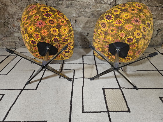 Image 1 of Paar polystyreen schaalcoktails uit 1970