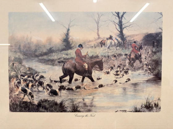 Classic English print in walnut frame – Art, Glass, Paper (photo 5 of 5)