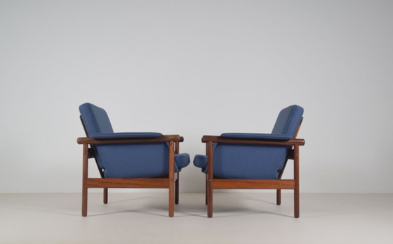 Rare set of Danish Wiki Armchairs by Illum Wikkelso for Koefoeds Mobelfabrik – Wood (photo 3 of 10)