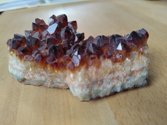 Image 1 of Brown ametist on dendrite agate 230gram 10x5cm