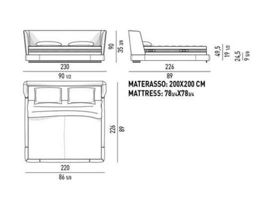 Image 1 of Minotti-bed Reeves-tweepersoonsbed