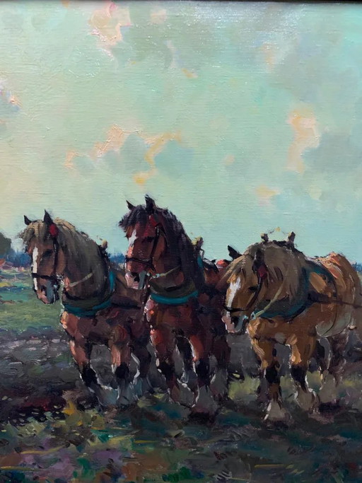 "Labourer" painting – schilderijen tekeningen, Canvas (photo 2 of 5)