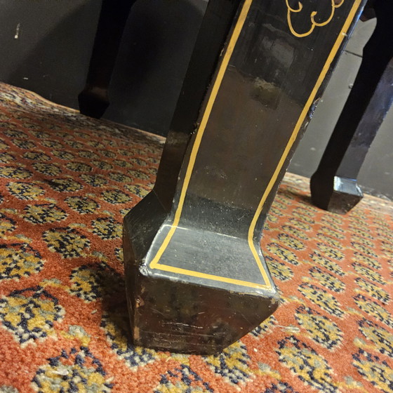 Image 1 of Vintage chinese salontafel / oosterse tafel (diameter:75cm)  Aziatische salontafel/ Bohemian salontafel/ koffietafel 