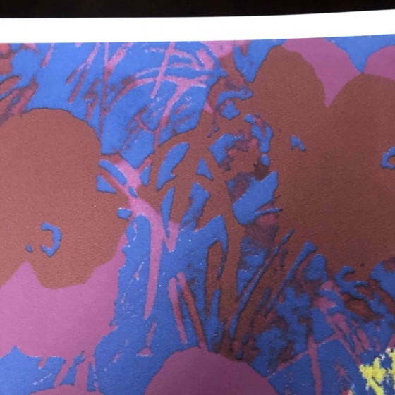 Litografía "Flores de amapola" de la década de 1990, inspirada en la obra de Andy Warhol. (photo 6 of 11)