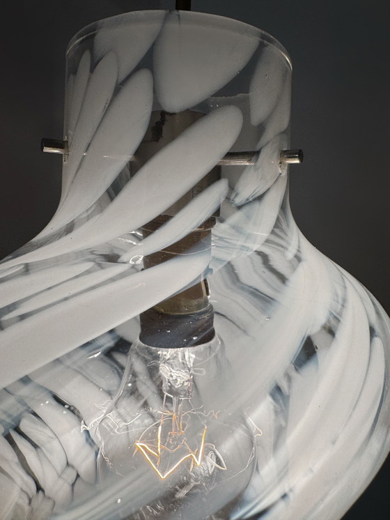 Image 1 of Space Age hanging lamp 70's Murano glass