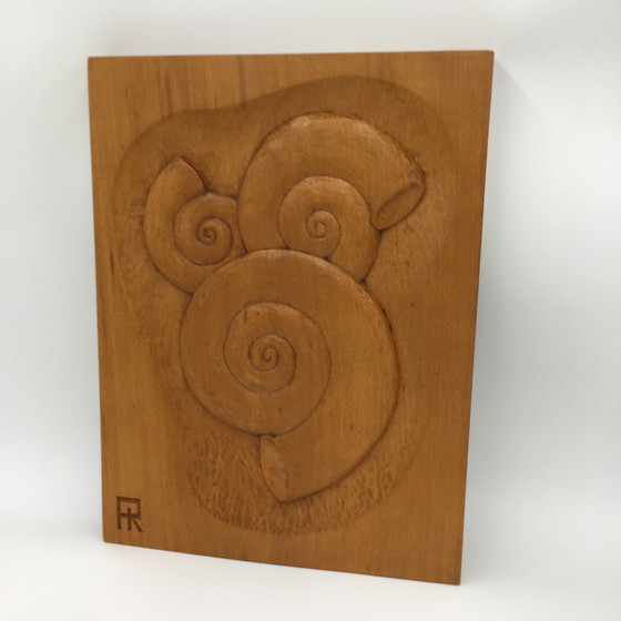 Image 1 of Scultura da parete in legno