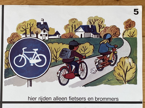 Image 1 of Vintage traffic poster 59.5 x 84 cm