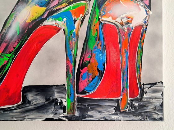 Image 1 of Henry ESCOBAR - Pop Heels - Artist's Painting