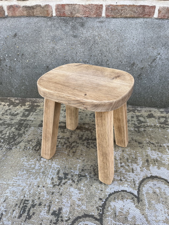 Image 1 of Tavolino laterale vintage in rovere per piante