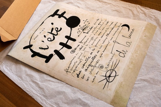 Image 1 of L’été Poème-image Soleil et Lune de Joan Miró 1927 - Affiche 50 × 70 cm