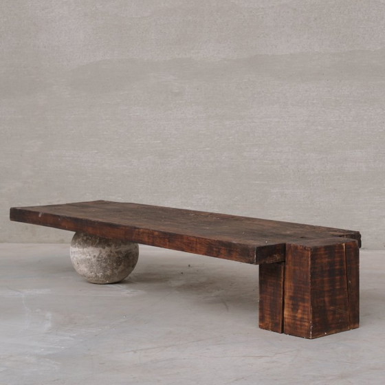 Image 1 of Mesa de centro antigua francesa hecha a medida por un artista