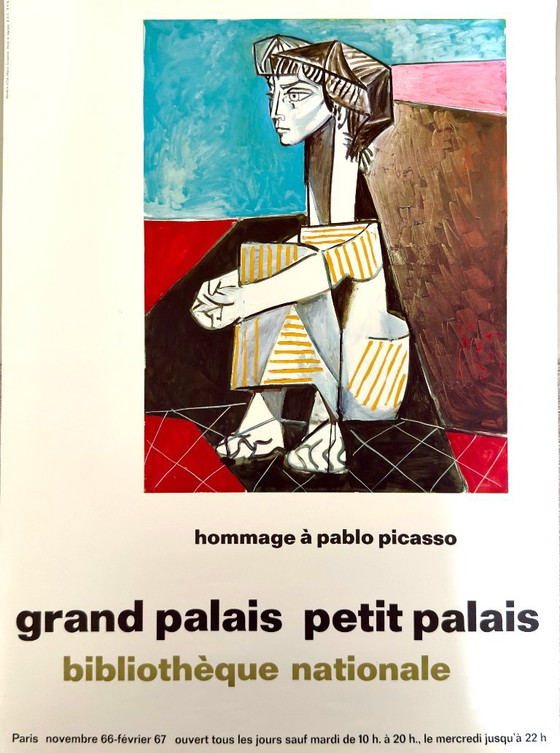 Pablo Picasso – Original Hommage à Picasso Poster 1966-67 – Grand Palais – Paper (photo 2 of 6)