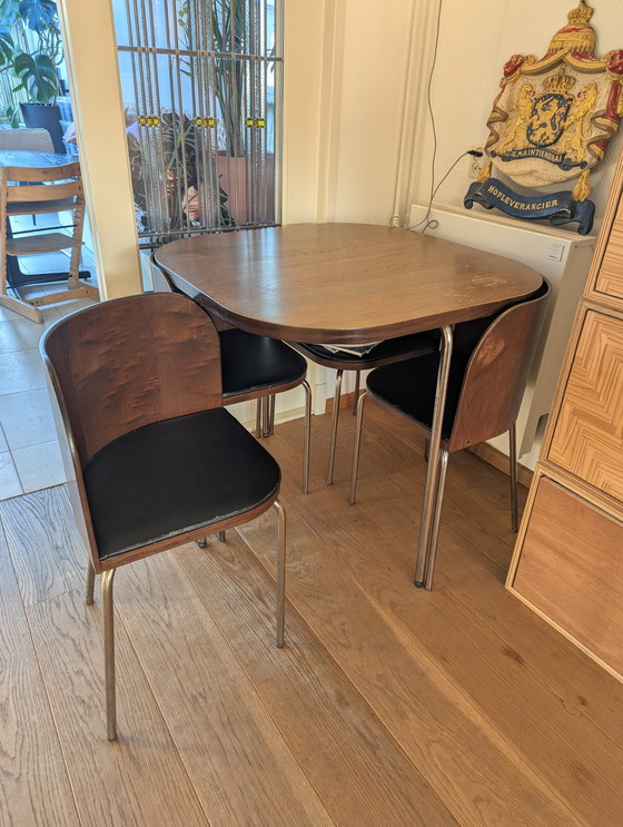 Image 1 of Sandra Kragnert for Ikea Fusion 5-Piece Dining Set 70s