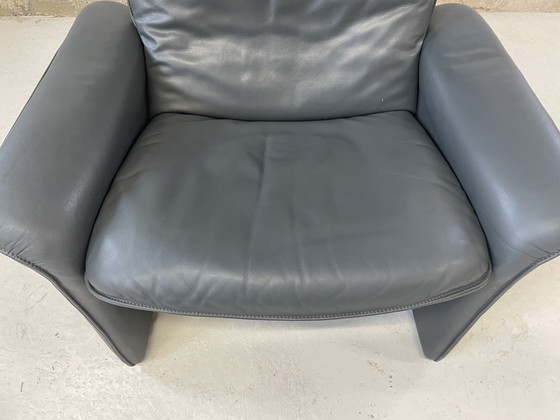 Image 1 of De Sede DS 50 Lederen Fauteuil Grijs Vintage
