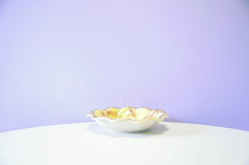 Vintage Yellow Ceramic Bowl