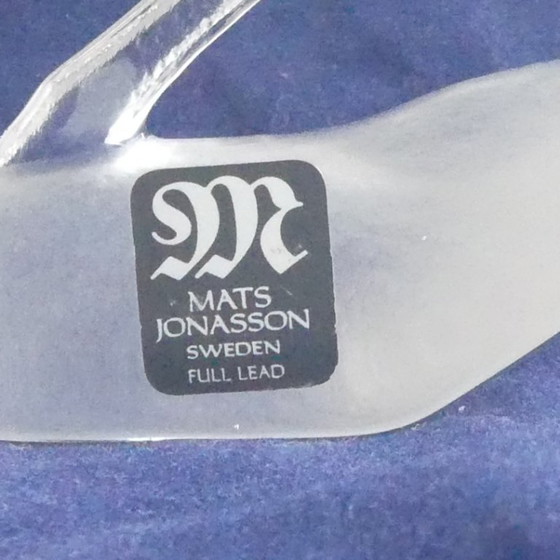 Image 1 of Mats Jonasson Renne en cristal de plomb Paperweight ow4AEB