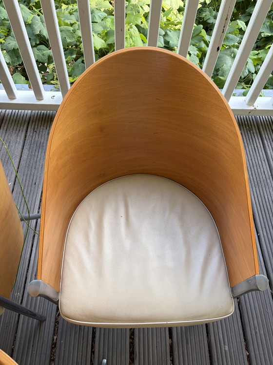 Juego de 6 sillas King Costes de Philippe Starck para Driade – Sillas de comedor, Leather, Metal (photo 8 of 15)