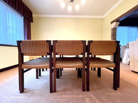 Image 1 of Sedie e tavolo di design olandese, Arnold Merckx per Fristho, 1973