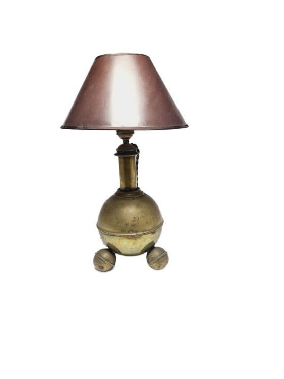 Art Deco Bedside Lamp, Belgium, 1930s – Table lamps, Metal, Brass (photo 7 of 17)