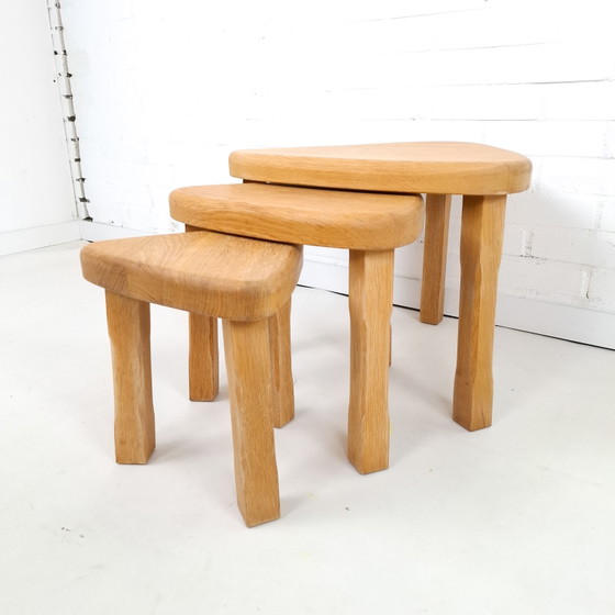 Image 1 of Vintage mimiset nesting tables brutalist jaren 70