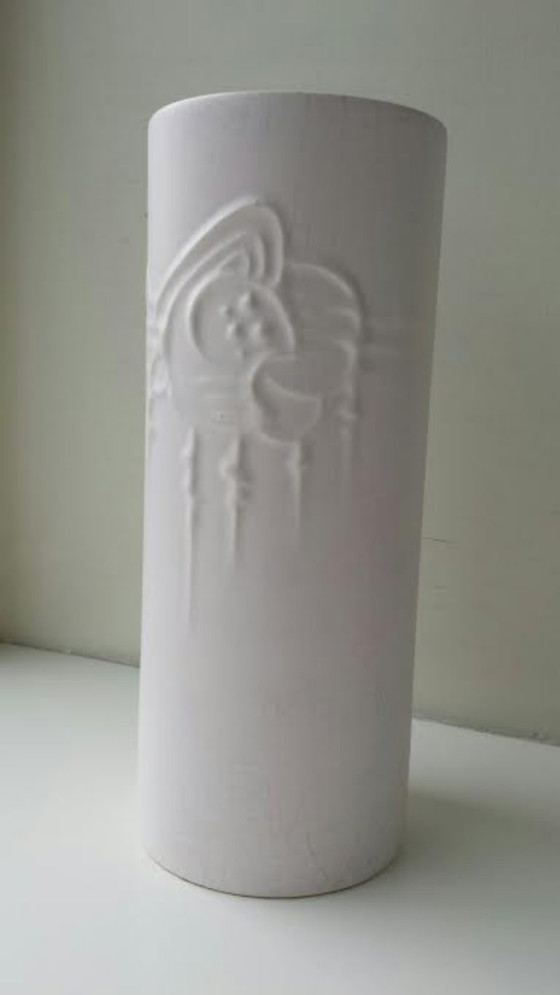 Image 1 of Vintage vase plate Gouda Flora