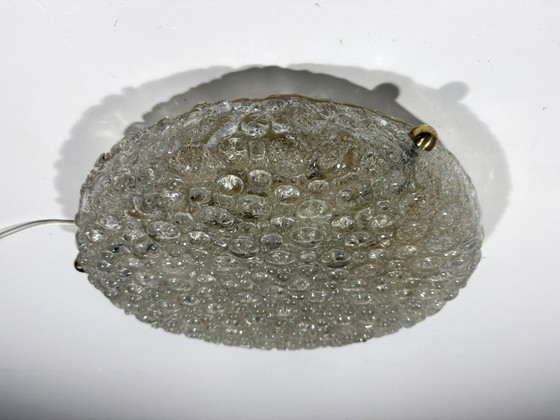 Hillebrand ceiling or wall light in Murano glass 1960s, Brass, Gold, Mid Century Modern (photo 4 of 13)