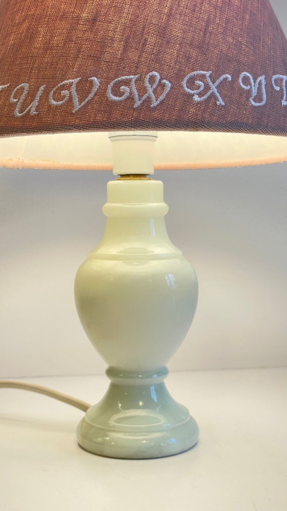 Image 1 of Vintage white marble lamp